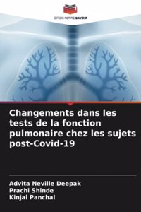 Changements dans les tests de la fonction pulmonaire chez les sujets post-Covid-19