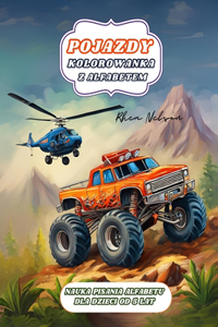 Kolorowanka z Pojazdami i Alfabetem