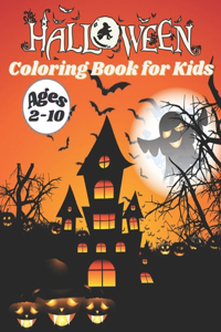 Halloween Coloring Book for Kids Ages 2-10