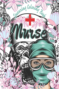 Nurse Swearing Coloring Book