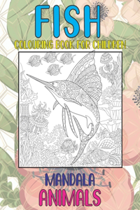 Mandala Colouring Book for Children - Animals - Fish