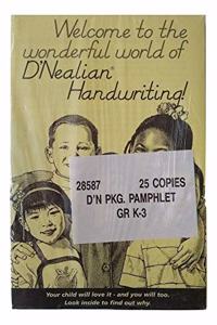 Dnealian Handwriting 1993 Home-School Package Pamphlet Grade 1/3