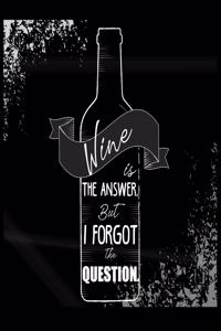 Wine Is The Answer But I Forgot The Question