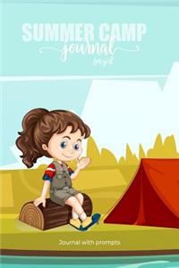 SUMMER CAMP Journal for Girl Journal with prompts