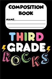 Composition Book Third Grade Rocks