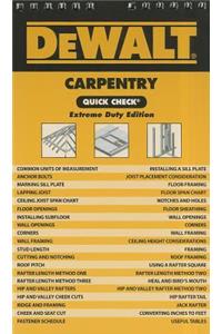 Dewalt Carpentry Quick Check: Extreme Duty Edition