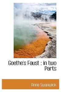 Goethe's Faust