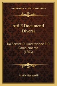 Atti E Documenti Diversi