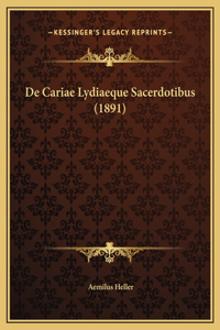 De Cariae Lydiaeque Sacerdotibus (1891)
