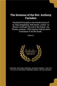 The Sermons of the REV. Anthony Farindon