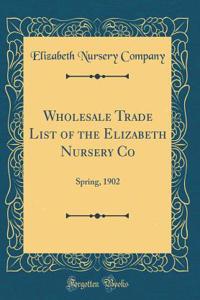 Wholesale Trade List of the Elizabeth Nursery Co