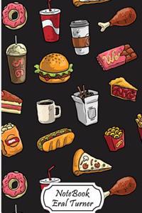 Notebook Journal Dot-Grid, Graph, Lined, Blank No Lined: Fast Food: Small Pocket Notebook Journal Diary, 120 Pages, 5.5- X 8.5- (Blank Notebook Journa