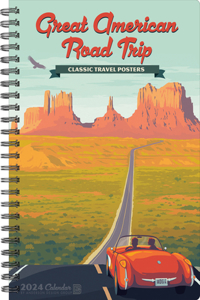 Great American Road Trip 2024 6.5 X 8.5 Engagement Calendar