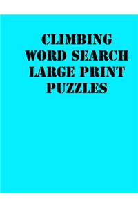 Climbing Word Search Large print puzzles