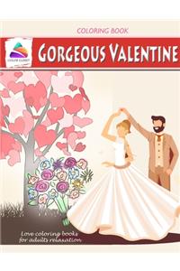 Gorgeous valentine coloring book