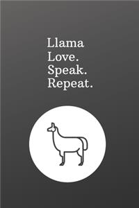 Llama Love Speak Repeat