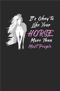 Funny Horse Notebook - Horse Rider Journal Planner