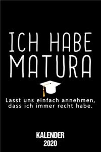 Kalender 2020 Matura