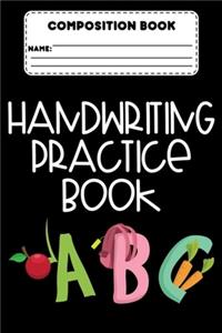 Composition Book Handwriting Practice Book ABC