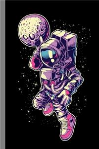 Astro Dunk: Astronaut Gift For Basketball Players (6"x9") Dot Grid Notebook To Write In