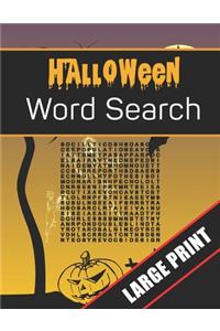 Halloween Word Search Large Print