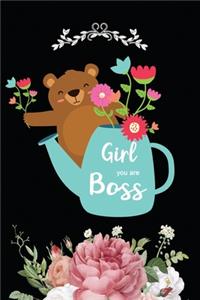 Girl you are Boss Composition Notebook