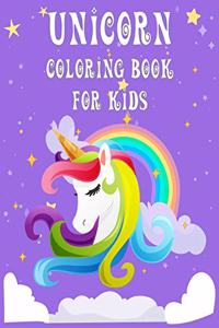 Unicorn coloring book for kids