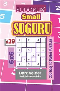 Sudoku Small Suguru - 200 Easy to Master Puzzles 6x6 (Volume 29)