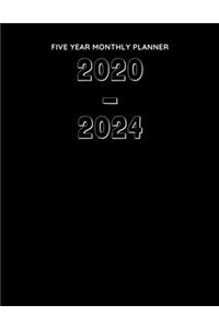 Five Year Monthly Planner 2020 - 2024