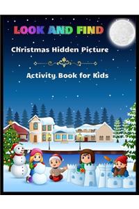 LOOK AND FIND Christmas Hidden Picture Activity Book for Kids