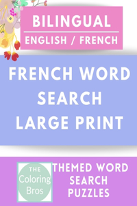 French Word Search Large Print