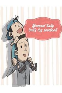 Journal baby daily log notebook