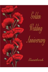 Golden Wedding Anniversary Guestbook