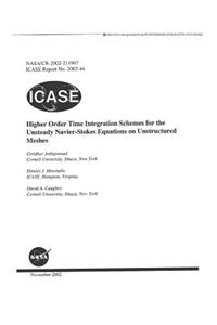 Higher Order Time Integration Schemes for the Unsteady Navier-Stokes Equations on Unstructured Meshes