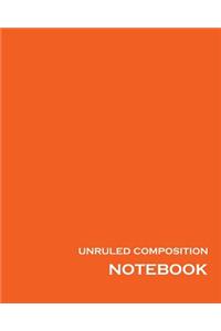 Unruled Composition Notebook