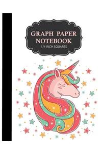 Graph Paper Notebook 1/4 inch squares