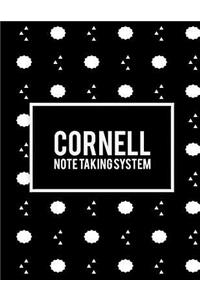 Cornell Note Taking System: Black Design, 8.5 X 11 Cornell Notes Journal, Note Taking Notebook, Cornell Note Taking System Book, School and College Notebooks