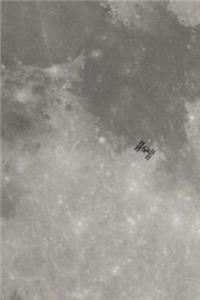 Moon Close Up Space Theme Science 2019 Daily Planner 384 Pages