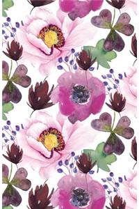 Bullet Journaling Notebook Purple Passion Floral