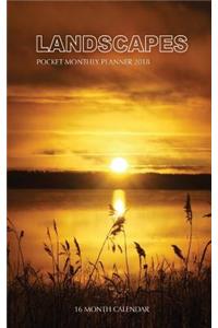 Landscapes Pocket Monthly Planner 2018