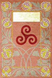 Monogram Triskele (Neopaganism) Notebook
