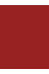 Brick Red 101 - Lined with Margins Notebook