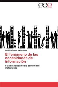 fenómeno de las necesidades de información