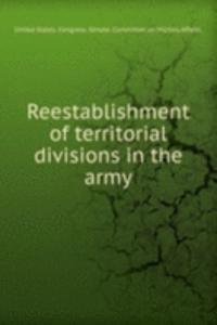 Reestablishment of territorial divisions in the army