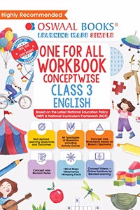 Oswaal One For All Workbook, Class-3, English Hardbound book (For Latest Exam)