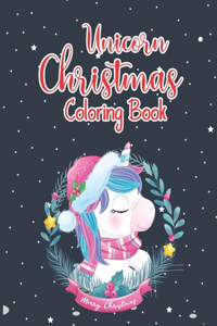 Unicorn Christmas Coloring Book