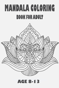 Mandala Coloring Book for Adult Age 8-13