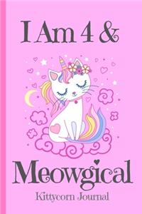 Kittycorn Journal I Am 4 & Meowgical