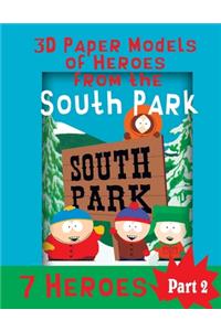 3D Paper Models of Heroes from the South Park