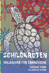 Malbücher für Erwachsene - Billiger als 10 Euro - Vintage Tiere - Schildkröten